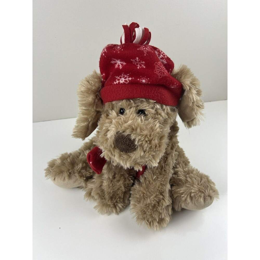 Fashion Bug Stuffed Animal Puppy Dog Plush Floppy Understuffed Winter Hat Doggy